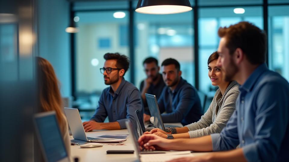 Captura de pantalla de un video comercial para una empresa moderna